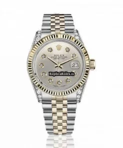 Terrific Fake Rolex Lady-datejust 68274 Automatic Movement 31mm Gold/steel Case Womens Watch
