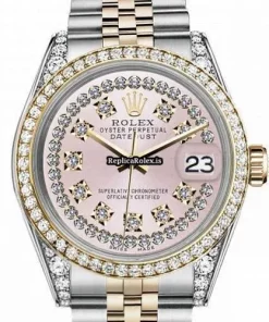 Luxury Copies Rolex Lady-datejust 69173 Automatic Movement 26mm Gold/steel Case Womens Watch