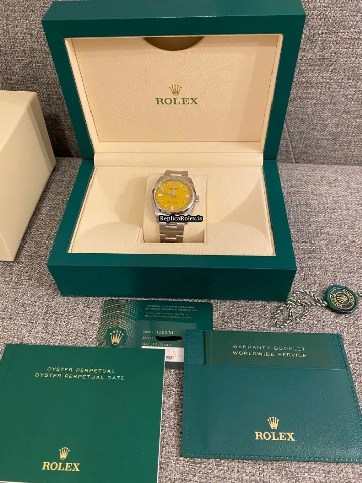 Swiss Fake Rolex Oyster Perpetual 36 126000 Caliber 3230 Automatic Movement 36mm Steel Case Mens/unisex Watch - Image 2