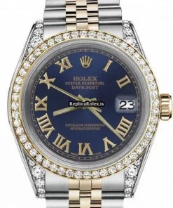 Swiss Replica Rolex Lady-datejust 69173 Automatic Movement 26mm Gold/steel Case Womens Watch