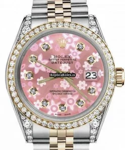 Top Fake Rolex Datejust 16013 Automatic Movement 36mm Gold/steel Case Mens/unisex Watch