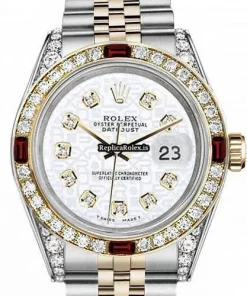 Nice Replica Rolex Lady-datejust 69173 Automatic Movement 31mm Gold/steel Case Womens Watch