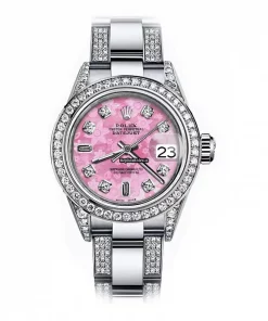 Exquisite Fake Rolex Lady-datejust 68274 Automatic Movement 31mm Steel Case Womens Watch