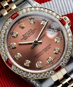 Fabulous Imitation Rolex Lady-datejust 68273 Automatic Movement 31mm Gold/steel Case Womens Watch