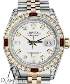 Fantastic Replica Rolex Lady-datejust 69173 Automatic Movement 26mm Gold/steel Case Womens Watch
