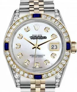 Superb Replica Rolex Datejust 16013 Automatic Movement 36mm Gold/steel Case Mens/unisex Watch