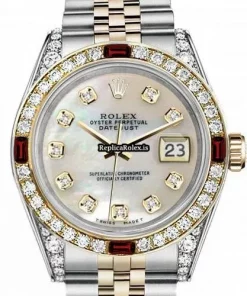 Marvellous Knockoff Rolex Lady-datejust 69173 Automatic Movement 31mm Gold/steel Case Womens Watch