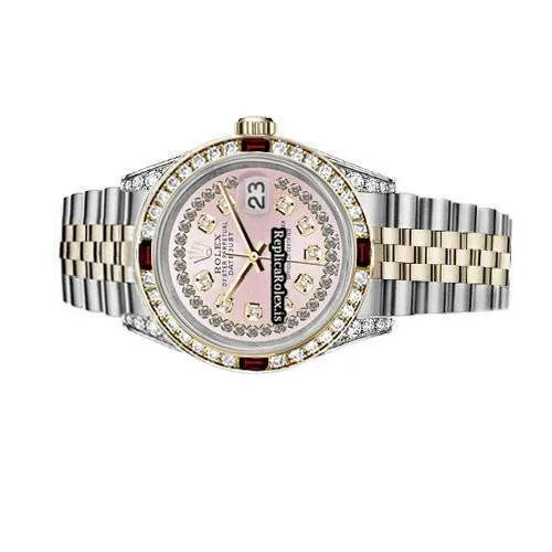 Fantastic Replica Rolex Lady-datejust 69173 Automatic Movement 31mm Gold/steel Case Womens Watch - Image 2