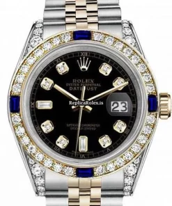 Exquisite Replica Rolex Datejust 16013 Automatic Movement 36mm Gold/steel Case Mens/unisex Watch