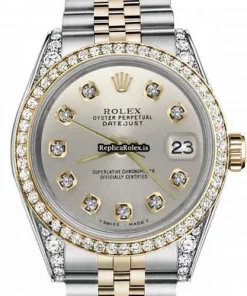 Ideal Fake Rolex Datejust 16013 Automatic Movement 36mm Gold/steel Case Mens/unisex Watch