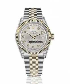 1:1 Replica Rolex Lady-datejust 69173 Automatic Movement 26mm Gold/steel Case Womens Watch