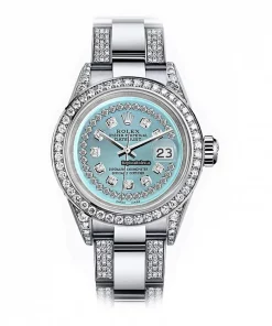 Well Made Replica Rolex Oyster Perpetual Lady Date 69160 Automatic Movement 26mm Steel Case Womens Watch