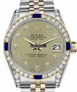 Attractive Copies Rolex Datejust 16013 Automatic Movement 36mm Gold/steel Case Mens/unisex Watch