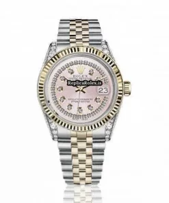 Lovely Replica Rolex Lady-datejust 68274 Automatic Movement 31mm Gold/steel Case Womens Watch