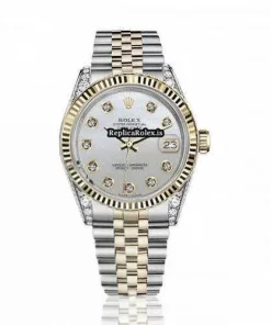 Fine Replica Rolex Lady-datejust 69173 Automatic Movement 26mm Gold/steel Case Womens Watch