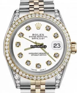 Inexpensive Replica Rolex Lady-datejust 69173 Automatic Movement 26mm Gold/steel Case Womens Watch