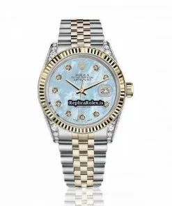 Discount Copy Rolex Lady-datejust 68274 Automatic Movement 31mm Gold/steel Case Womens Watch