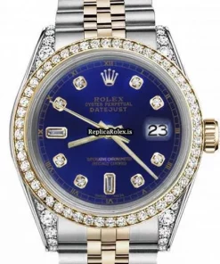 Superb Fakes Rolex Datejust 16013 Automatic Movement 36mm Gold/steel Case Mens/unisex Watch