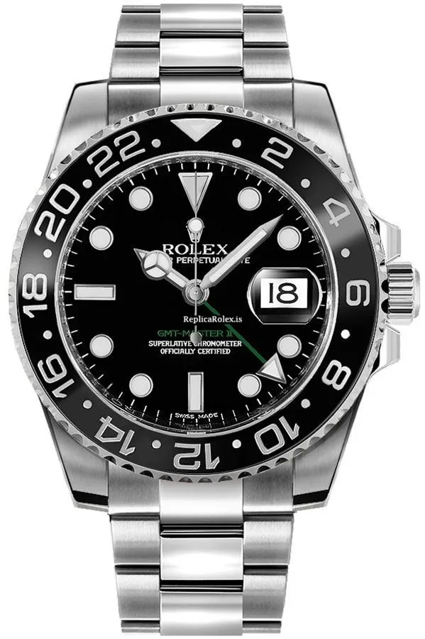 Wonderful Fake Rolex Gmt-master II 116710ln-sd Caliber 3186 Automatic Movement 40mm Steel Case Mens/unisex Watch