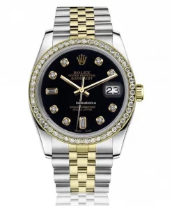Popular Fake Rolex Lady-datejust 69173 Automatic Movement 26mm Gold/steel Case Womens Watch