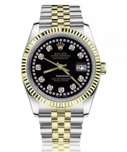 Fine Fake Rolex Lady-datejust 68274 Automatic Movement 31mm Gold/steel Case Womens Watch