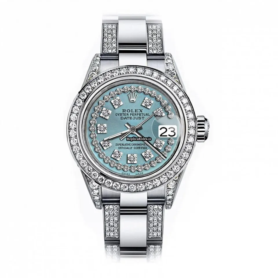 Amazing Fake Rolex Oyster Perpetual Lady Date 69160 Automatic Movement 26mm Steel Case Womens Watch