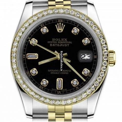 Discount Replica Rolex Lady-datejust 69173 Automatic Movement 26mm Gold/steel Case Womens Watch - Image 2