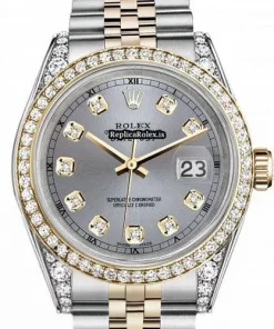 Awesome Replica Rolex Datejust 16013 Automatic Movement 36mm Gold/steel Case Mens/unisex Watch