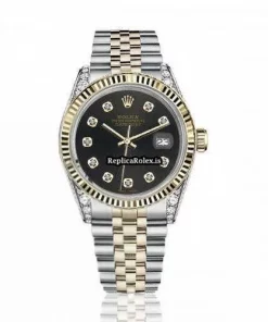 Incredible Copy Rolex Lady-datejust 68274 Automatic Movement 31mm Gold/steel Case Womens Watch