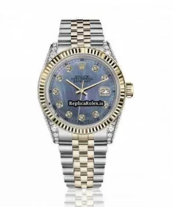 Wholesale Fake Rolex Lady-datejust 68274 Automatic Movement 31mm Gold/steel Case Womens Watch