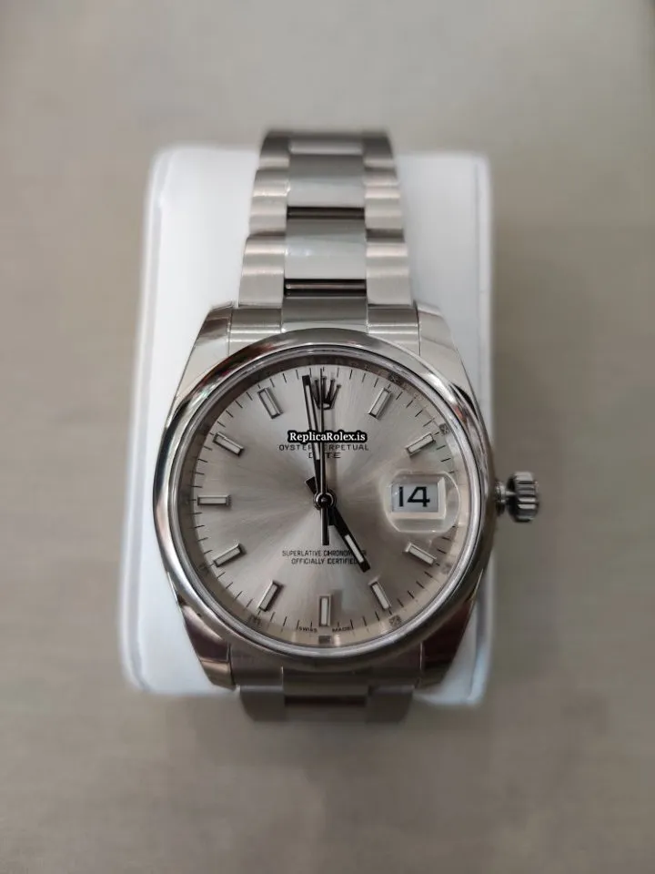Fine Fake Rolex Oyster Perpetual Date 115200 Caliber 3135 Automatic Movement 34mm Steel Case Mens/unisex Watch