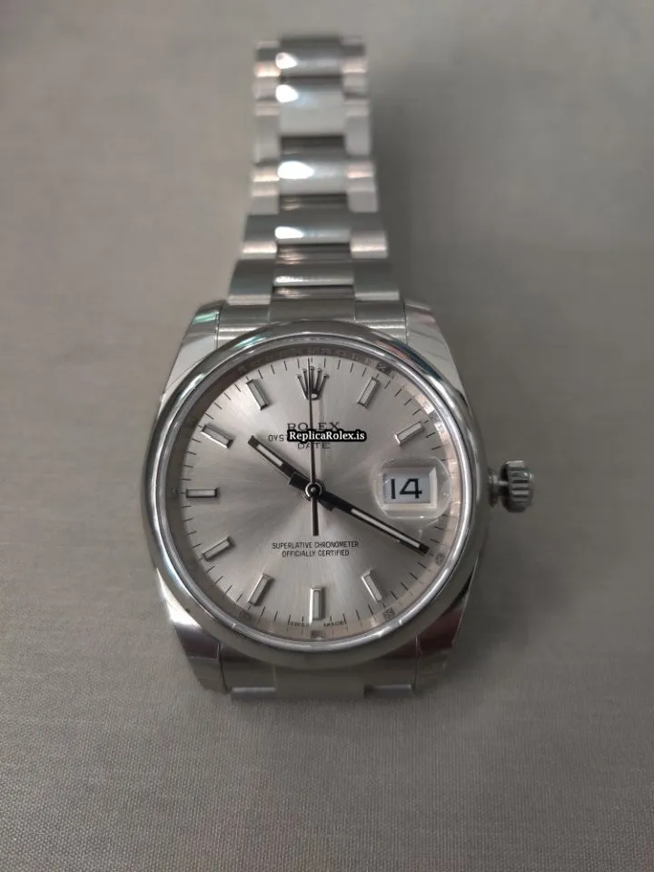 Fine Fake Rolex Oyster Perpetual Date 115200 Caliber 3135 Automatic Movement 34mm Steel Case Mens/unisex Watch - Image 5