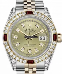 Exquisite Replica Rolex Datejust 16013 Automatic Movement 36mm Gold/steel Case Mens/unisex Watch