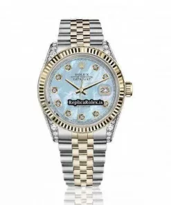 Marvellous Fake Rolex Lady-datejust 69173 Automatic Movement 26mm Gold/steel Case Womens Watch