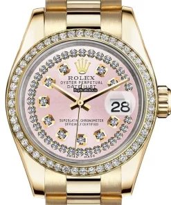 Defect Clone Rolex Datejust 68278 Automatic Movement Womens Watch