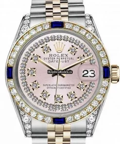 Lovely Fake Rolex Lady-datejust 68273 Automatic Movement 31mm Gold/steel Case Womens Watch