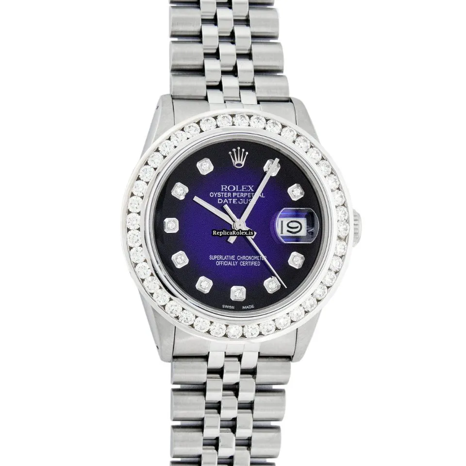 Luxury Fake Rolex Datejust Caliber 3035 Automatic Movement 36mm Steel Case Mens/unisex Watch - Image 2