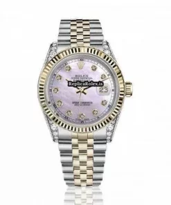 Popular Replica Rolex Lady-datejust 69173 Automatic Movement 26mm Gold/steel Case Womens Watch