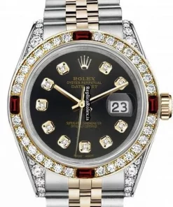 Inexpensive Fakes Rolex Lady-datejust 69173 Automatic Movement 31mm Gold/steel Case Womens Watch