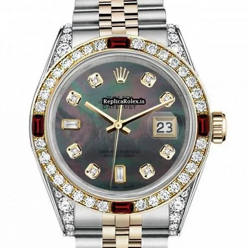 Great Fake Rolex Lady-datejust 69173 Automatic Movement 31mm Gold/steel Case Womens Watch