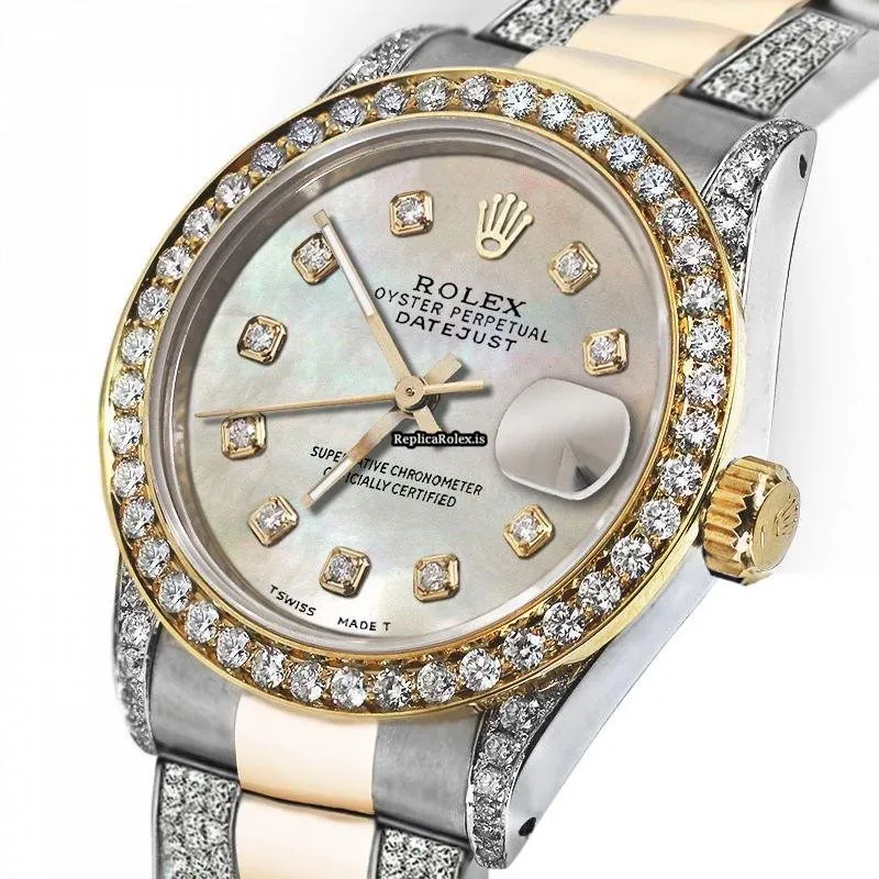 Wonderful Replica Rolex Datejust 16013 Automatic Movement 36mm Gold/steel Case Mens/unisex Watch - Image 2