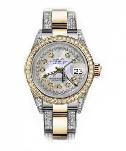 Fine Fake Rolex Lady-datejust 69173 Automatic Movement 26mm Gold/steel Case Womens Watch