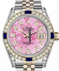 1:1 Fake Rolex Datejust 16013 Automatic Movement 36mm Gold/steel Case Mens/unisex Watch