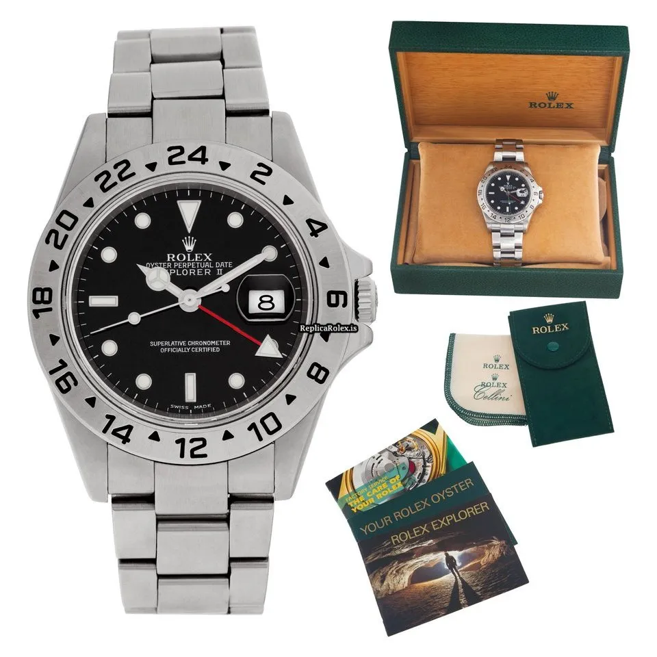 Incredible Fake Rolex Explorer II 16570 Automatic Movement 40mm Steel Case Mens/unisex Watch - Image 9