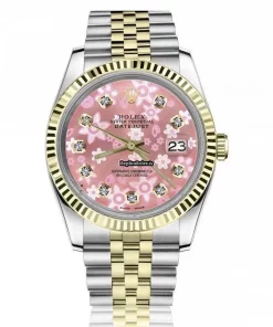 Ideal Clone Rolex Lady-datejust 68274 Automatic Movement 31mm Gold/steel Case Womens Watch