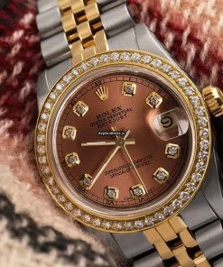Awesome Replica Rolex Lady-datejust 68274 Automatic Movement 31mm Gold/steel Case Womens Watch