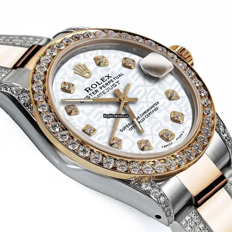 Nice Fakes Rolex Datejust 16013 Automatic Movement 36mm Gold/steel Case Mens/unisex Watch - Image 3