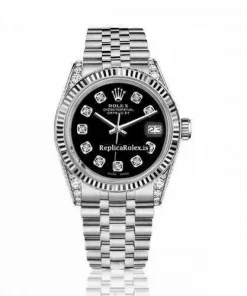Excellent Copies Rolex Oyster Perpetual Lady Date 69160 Automatic Movement 26mm Steel Case Womens Watch