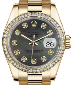 Good Clone Rolex Datejust 68278 Automatic Movement Womens Watch