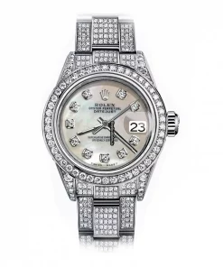 Epic Fake Rolex Oyster Perpetual Lady Date 69160 Automatic Movement 26mm Steel Case Womens Watch